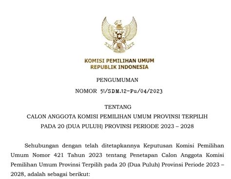 Ini Dia Komisioner Kpu Sulbar Periode 2023 2028 Tersisa Satu Incumbent