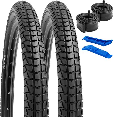 YunSCM 2 Pack 26 Inch Bike Tyres 26x1 95 ETRTO 53 559 With 2 Pack 26