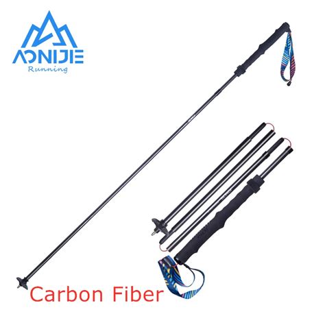 Aonijie Ultralight Carbon Trekking Poles Folding Walking Sticks Outdoor