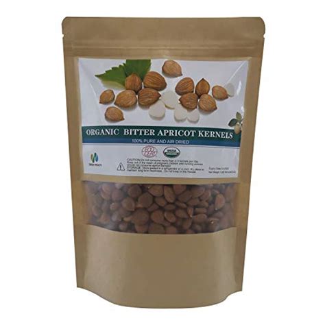 Natural Raw Bitter Apricot Kernels 16oz Organic USDA Certified Bitter