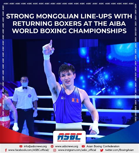 Strong Mongolian Line Ups With Returning Boxers At The Aiba World