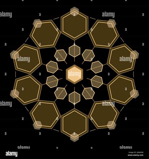 Organisation De L Cosyst Me Commercial Mod Le De Sch Ma Hexagone Image