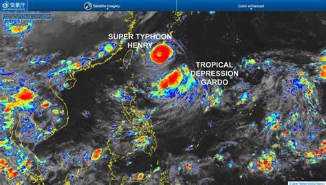 Ariel Rojas On Twitter Super Typhoon Henryph Slightly Weakened Due