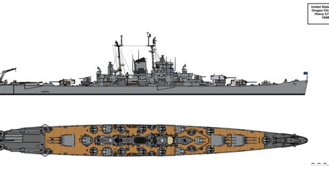 重巡洋艦 Oregon City Class Heavy Cruiser Tzoliのイラスト Pixiv