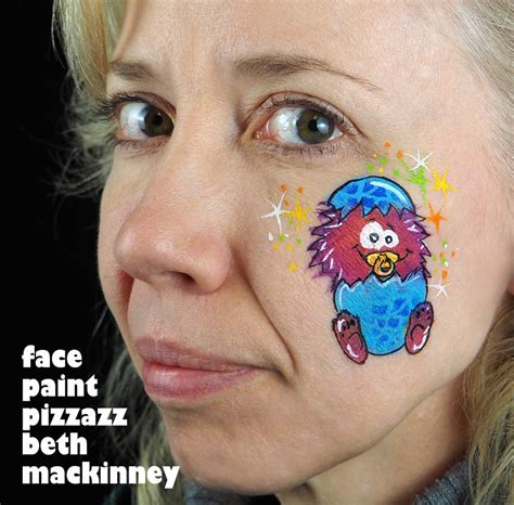 Baby Monster Face Paint Tutorial – ClownAntics