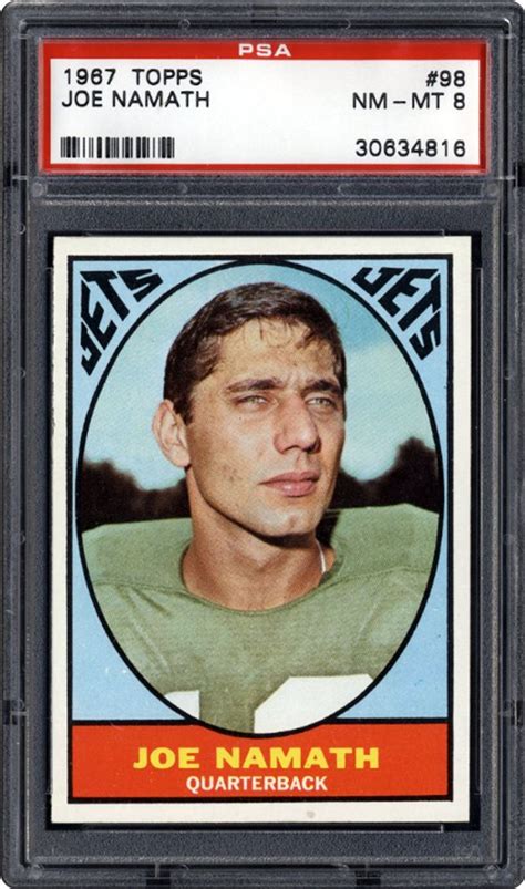 1967 Topps Joe Namath Psa Cardfacts™