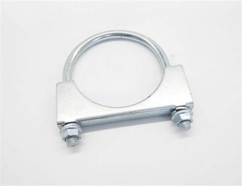 Galvanized Saddle Clamp U Bolt Steel Exhaust Clamp For Pipe Size 2