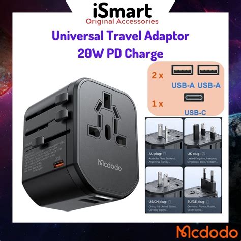 Mcdodo Universal Travel Adapter With W Pd Travel Charger Adaptor With