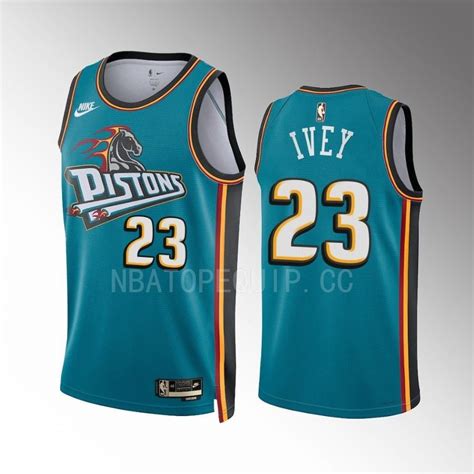 Detroit Pistons Jaden Ivey Classic Edition Teal Men Jersey