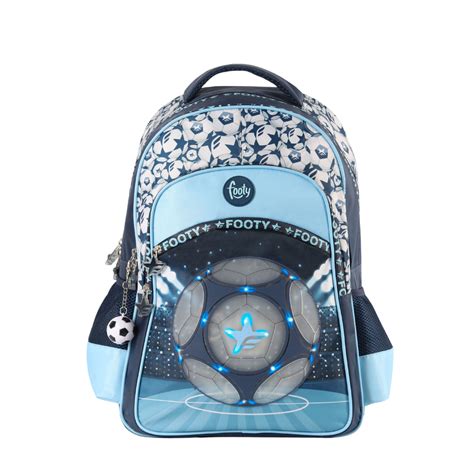 F Azul Mochila Footy Espalda New Champions Azul Con Luz Led