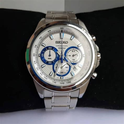 Bnib Seiko Chronograph Quartz Tachymeter Ssb Ssb P Ssb P Mens