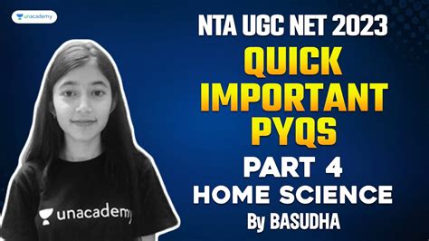 Quick Important PYQs On Home Science NTA UGC NET 2023 Basudha