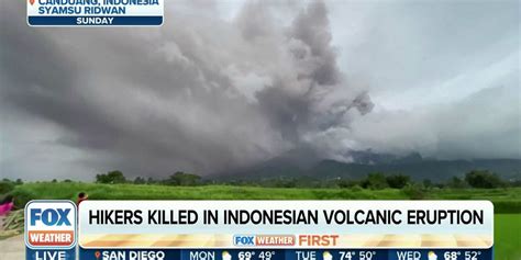 Hikers Killed In Indonesian Volcanic Eruption Latest Weather Clips Fox Weather