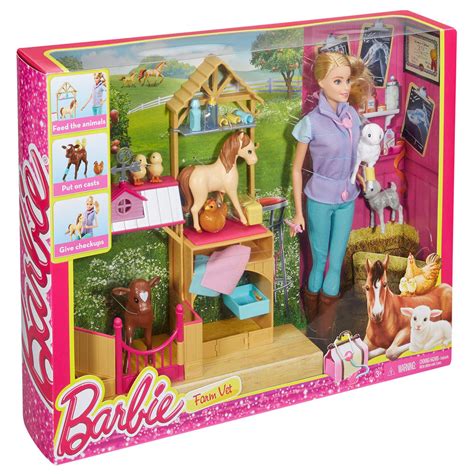 Barbie Farm Vet Doll & Play Set