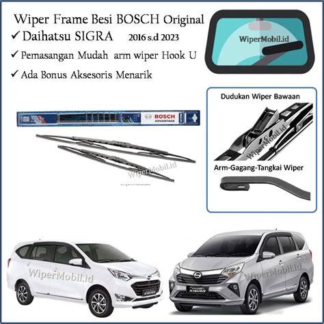 Jual Wiper Frame Besi Bosch Daihatsu Sigra 2016 2017 2018 2019 2020