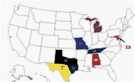 Top comment changes map of teams: Day 1 : r/UnitedFootballLeague