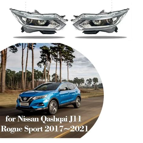 Conjunto De Faros Delanteros De Coche Para Nissan Qashqai J Rogue