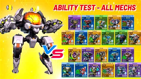 New Mech Solis Vs All Mechs Ability Test Spotlight Mech Arena Youtube