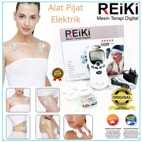 Promo Reiki Mesin Terapi Digital Alat Pijat Elektrik Akupuntur Original