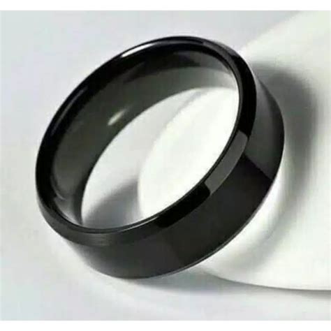 CINCIN COUPLE TITANIUM HITAM POLOS ANTI KARAT Lazada Indonesia