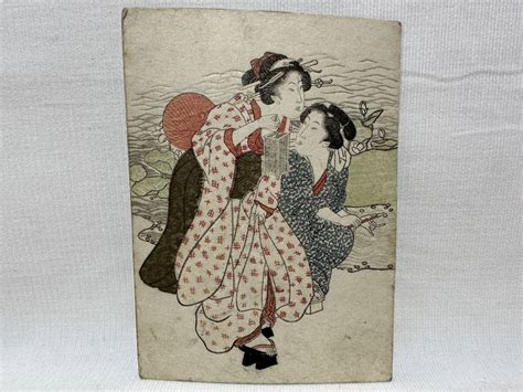 【傷や汚れあり】画 ★ Syu15 木版画 浮世絵 春画本 錦絵 艶画 枕絵 秘画 江戸 明治 大正 骨董 時代物 作者不明の落札情報詳細