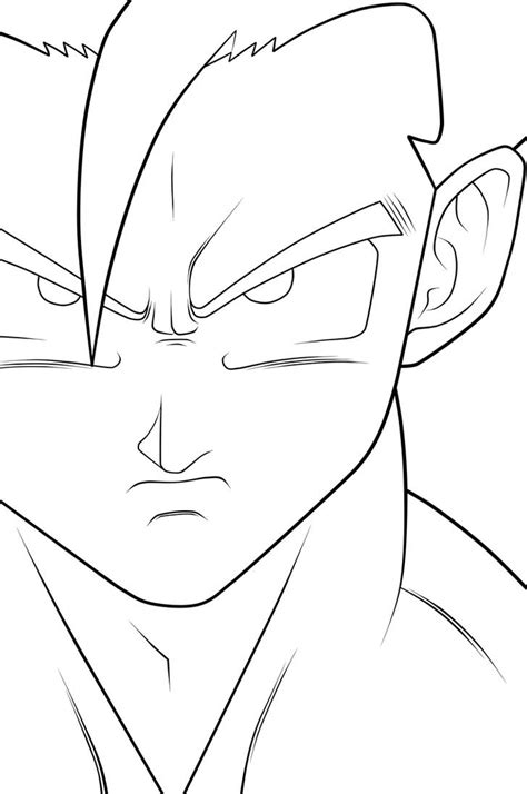 Gohan Hs Lineart By Moxie2d On Deviantart