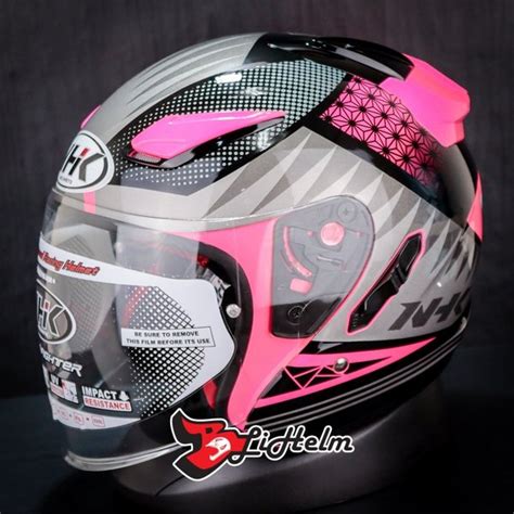 Jual NHK HELM R1 BIZARE SE PINK FLUO DOUBLE VISOR Di Lapak Blihelm