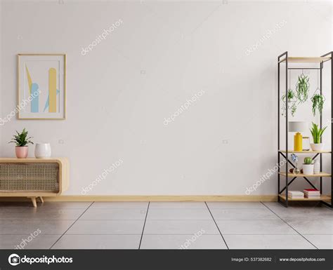 Empty Room White Wall Background Rendering Stock Photo by ©vanitjan ...