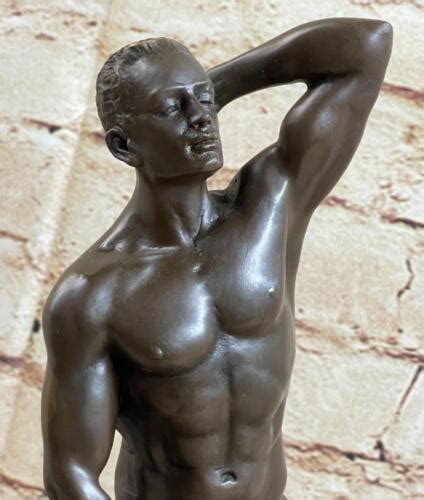 Erotico Riposo Naked Maschio Nude Gay Regalo Bronzo Statuina Statua