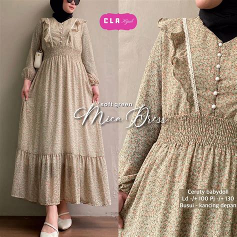 Jual Mica Dress By Cla Hijab Shopee Indonesia