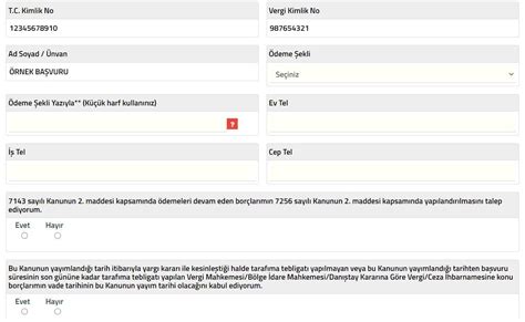 Vergi yapılandırma başvurusu nasıl yapılır 7256 KYK SGK Bağkur borç