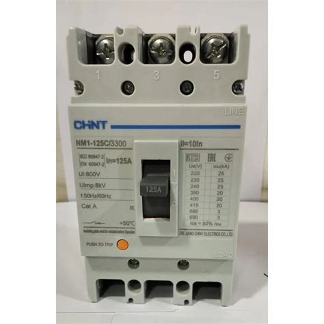 Chint NM1 125C Moulded Case Circuit Breaker 8kv Rated Current 125A