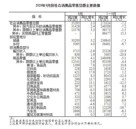 國家統計局：9月份社會消費品零售總額增長33 消費頻道 人民網