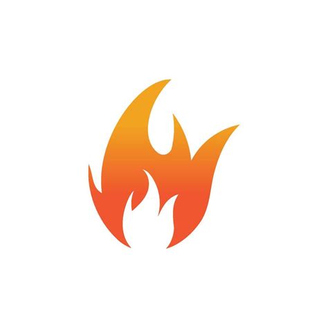 Hot Flame Fire Vector Icon Illustration Design Template Vector