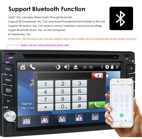 Buybrown Hizpo 2 Din Universal Car Radio Double 2Din Car DVD Player