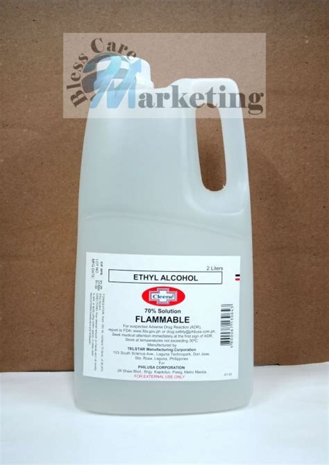 Authentic Cleene Ethyl Alcohol Solution Gallon Liters