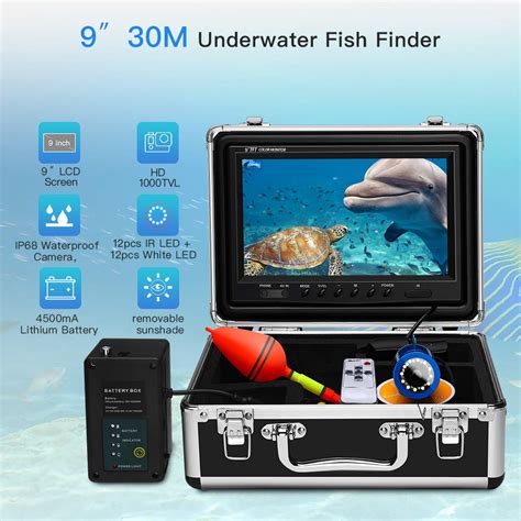 Eyoyo Underwater Fishing Camera Video DVR Recording Fish Finder 7 Inch LCD Monitor 1000 TVL ...