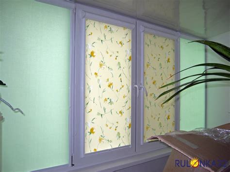 Рулонные шторы на балкон - 45 фото