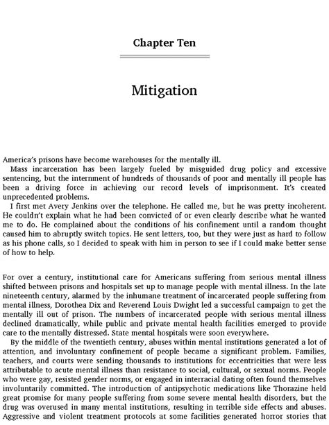 Ch 10 Just Mercy - Chapter Ten Mitigation America’s prisons have become