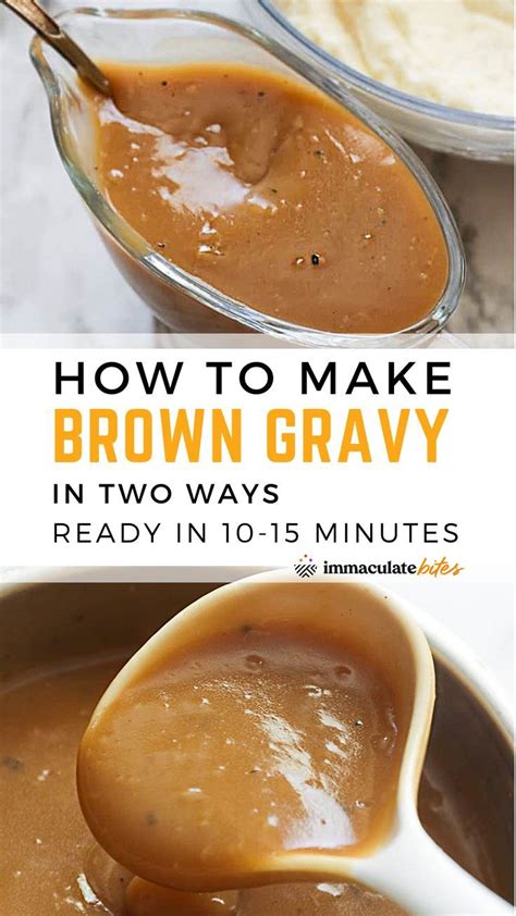 How To Make Brown Gravy In 2 Ways Ready In 10 15 Minutes Brown