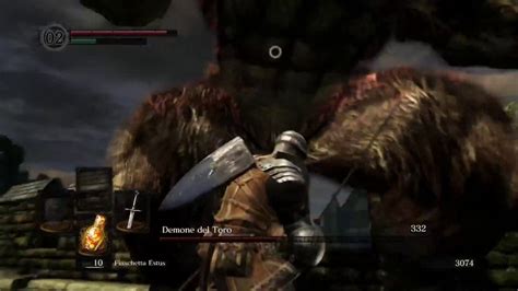 Dark Souls Remastered Boss Demone Del Toro Gameplay Ita