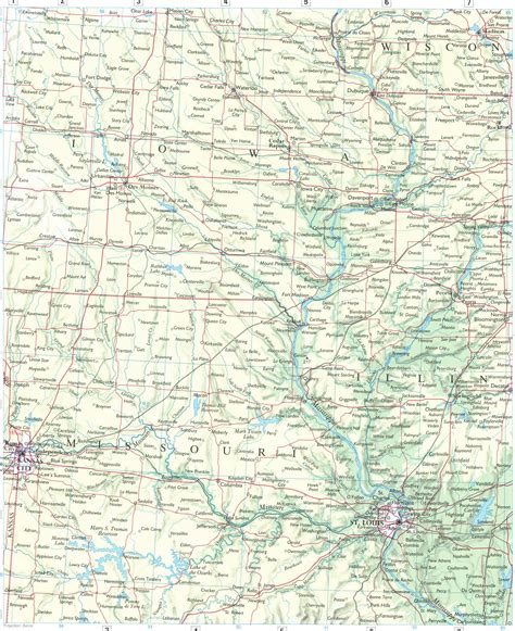 map of midwest states and cities 3