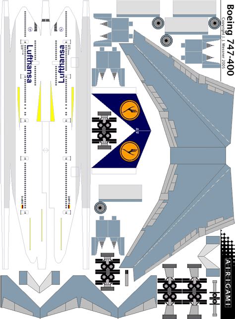 G Lufthansa C S Boeing Gdlh U Papier Avion