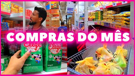 VLOG COMPRAS DO MÊS NO ASSAÍ ATACADISTA O ESPOSO MOSTREI OS