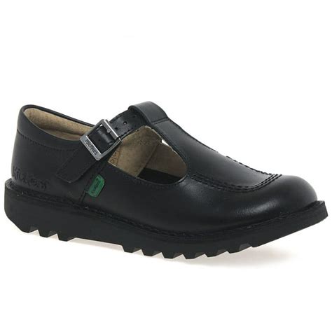 Kickers Kick T Girls Junior School Shoes Charles Clinkard