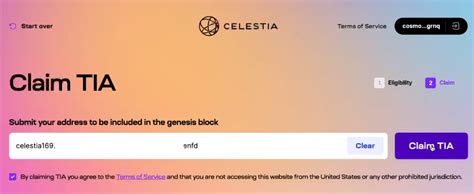 How To Claim Celestia Tia Using The Leap Cosmos Wallet