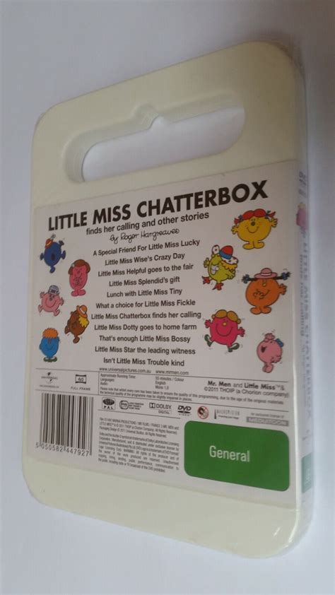 Mr Men And Little Miss Chatterbox Finds Her Calling New Sealed Region 4