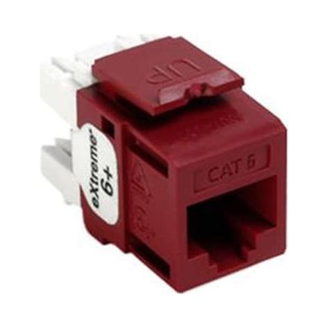 Leviton Rr Category Quickport Snap In Connector Dark Red