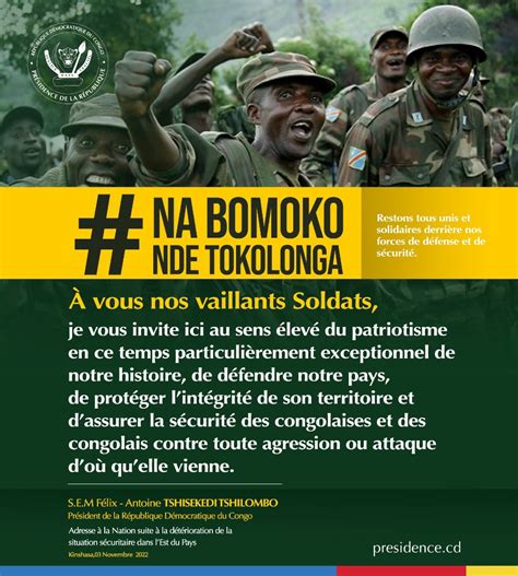 Pr Sidence Rdc On Twitter Rdc Nabomokondetokolonga