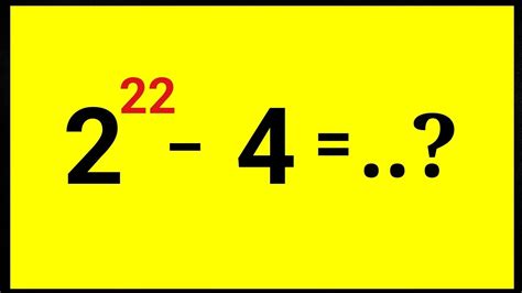 Nice Math Olympiad Exponent Simplification Calculator Not Allowed 📵 Youtube